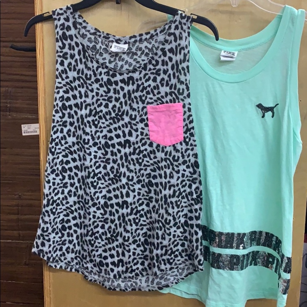 🌻4 for $25🌻 PINK by Victoria’s Secret tanks